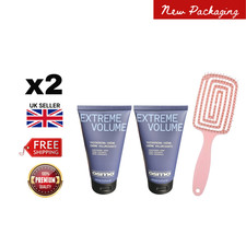 2 x Osmo Extreme Volume Thickening Crème 150ml + Styling Hair Brush