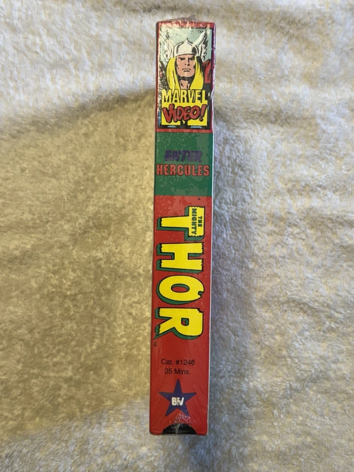 Marvel Super Heroes VHS: "The Mighty Thor" Enter Hercules 1991 RARE NEW SEALED - Image 2 of 4