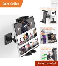 Tablet Wall Mount, 360  Rotation Tablet Holder Stand, Sturdy Metal Base, Kitc...