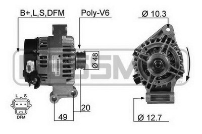 ERA 210357A Generator, Lichtmaschine für FORD FOCUS (DAW, DBW)