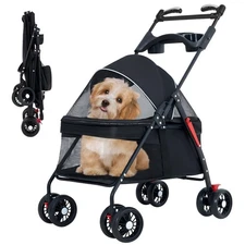 Dog Stroller for Medium Dogs 20 lbs, Foldable Dog Strollers for Small Dogs. w...