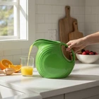 VINTAGE FIESTA DISC PITCHER: Stunning Green Glaze, Iconic Art Deco Mid-Century