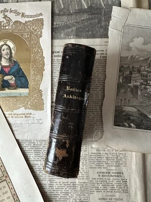 1874 Heilige Anklänge Gebete für katholische Christen Bibel Jesus Christus Buch - Bild 1 von 4