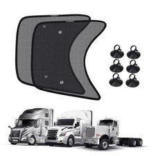 2PCS 23'' 21.6'' Side Window Shades Semi Truck/ Heavy Duty Truck Mesh Shades