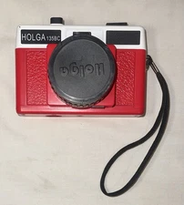 Holga 135BC 35mm Bent Corners Film Camera Red
