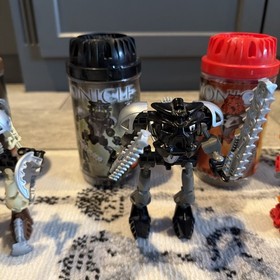 2002 Lego Bionicle ORIGINAL TOA NUVA (8566 - 8572) Complete in Canisters/Manuals