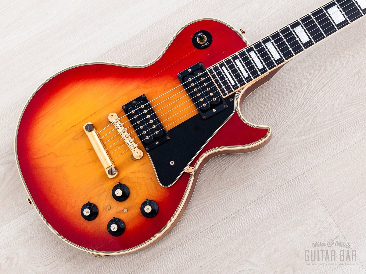 1973 Gibson Les Paul Custom Vintage Guitar Cherry Sunburst w/ T