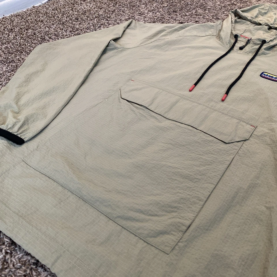 Pulôver Anorak Avalanche leve 1/4 com zíper com capuz - Masculino (L) - RipStop cáqui - Imagem 2 de 4