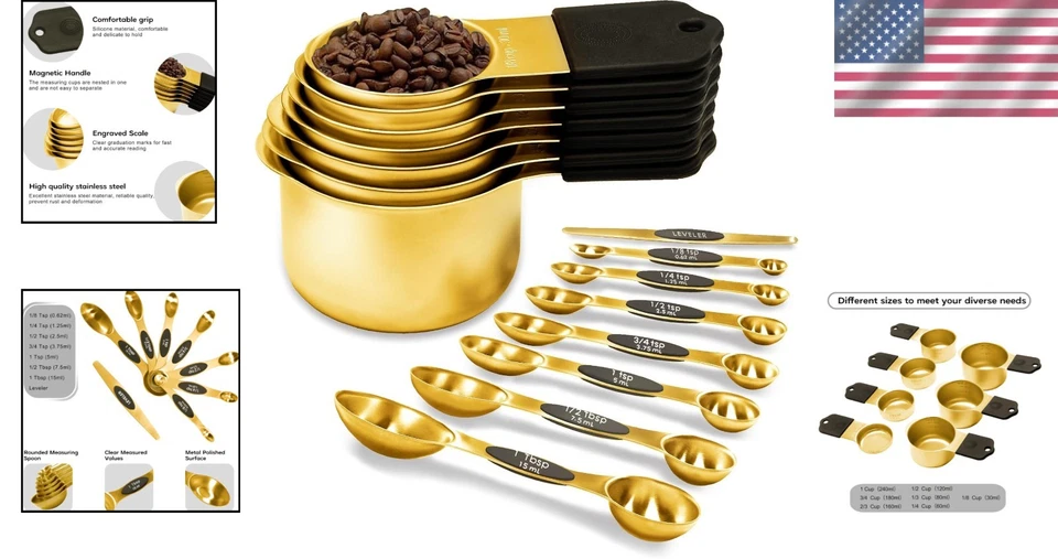 Stainless Steel Magnetic Measuring Tools Set - Image 2 of 4