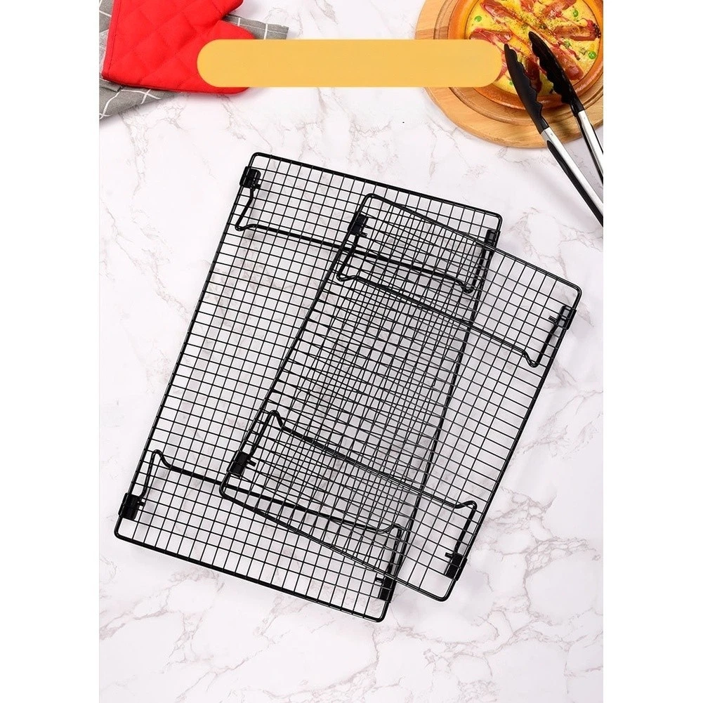 Cake Cooling Rack Foldable Baking Grid Rounded Edges Space-saving Storage
Opens in a new window or t