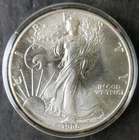 1986 $1 American Silver Eagle Dollar in a Capsule