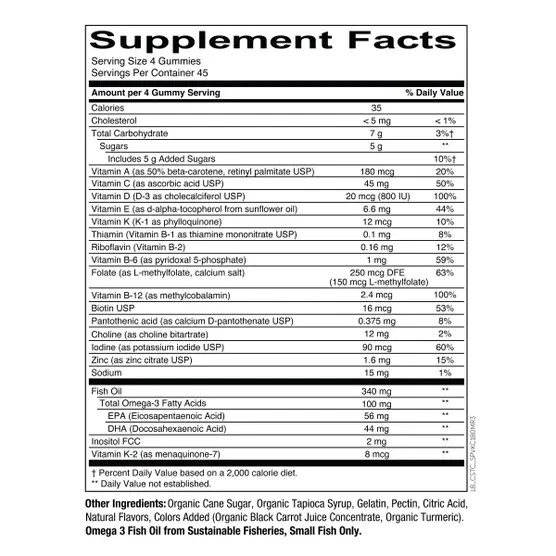 SmartyPants Niños Fórmula Multivitamínico, 180 Gomitas ENVÍO GRATUITO Foto 2 de 2