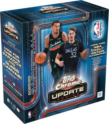 2025-26 Topps Chrome Updates Basketball Factory SEALED Mega Box PRESALE BULK QTY