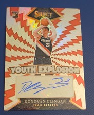 2024-25 Select Donovan Clingan PRIZM Auto Portland Trailblazers Autograph