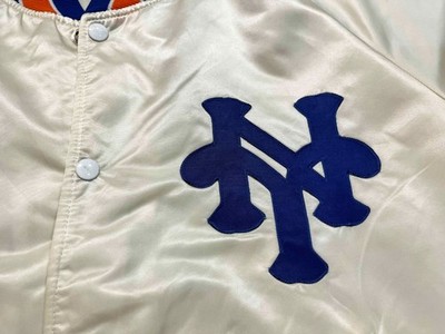 Vintage Pyramid MLB New York Mets 1986 Satin Bomber Jacket Sz L