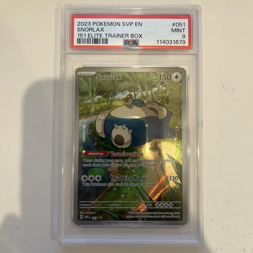 PSA 9 Mint Full Art Promo Snorlax - SVP051