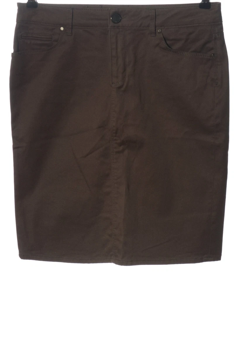 Jupe Marron Zara Taille 40 - En Coton/élasthanne - Occasion Très Bon état