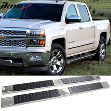Fits 07-18 Silverado Sierra 1500 Crew Cab 5 Side Step Nerf Bar Running Boards
