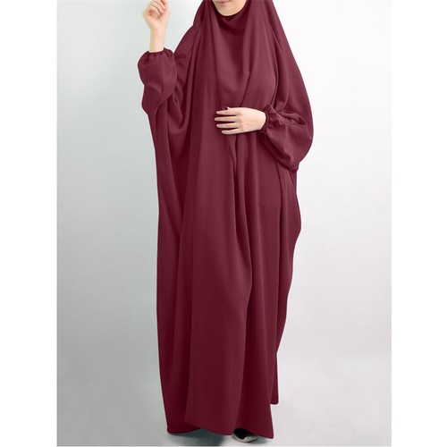 Ramadán Mujeres Khimar Vestido de Oración Kaftán Niqab Vestido Árabe Disfraces Islámicos - Imagen 300 de 315