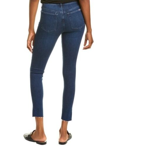 Joe's Jeans Women's Blue Denim Stretch Mid Rise Skinny Leg Ankle Jeans Size 26 - Picture 2 of 7