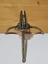 Unique Vintage Cast Metal  Christmas Tree Stand Rare Patent  Pending Adjustable