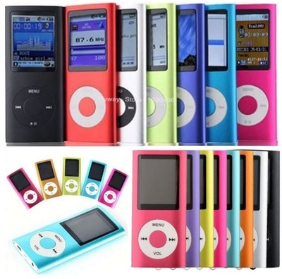 Lecteur mp3 mp4 video music radio image dictaphone SD carte 4-8-16gb  e-book 