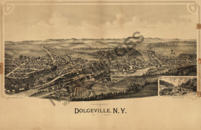 Panoramic Map of Dolgeville NY 16x24
