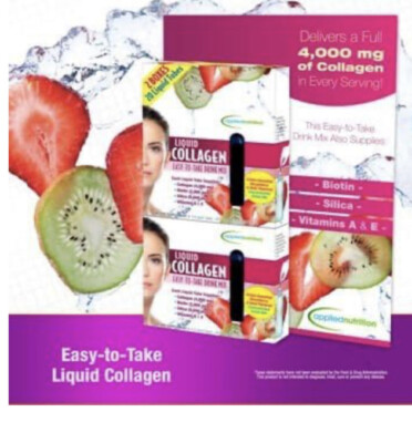 Applied Nutrition Liquid Collagen Drink Mix 4000 mg - 20 Tubes