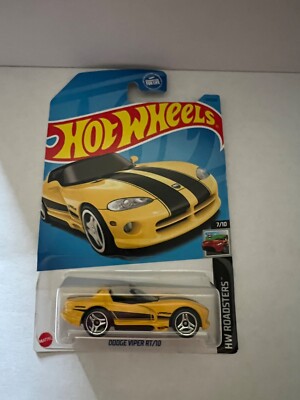 2023 HOT WHEELS * F CASE * DODGE VIPER RT/10 HW ROADSTERS 7/10 YELLOW  