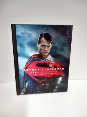 Blu-ray 3D BATMAN v. Superman DIGIBOOK Ultimate Edition 1x 3er Disc FSK 12 #