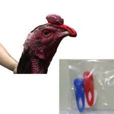 Silicone Rooster Thai Rooster Chicken Cock Silicone Beak Gaurd Easy x 6 Pairs
