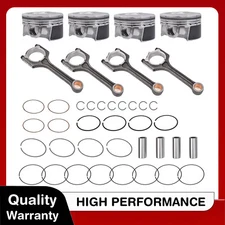 4 x Piston & Rings Connecting Rod kit For Kia Soul Forte 2.0L 2014-2018