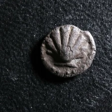 Litra c. -490/-470 Calabria Taras Scallop shell / Wheel Greek AR