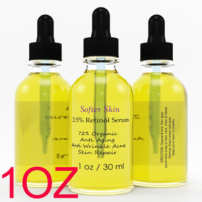 PURE RETINOL VITAMIN A 2.5% + HYALURONIC ACID - RETINOL WRINKLE CREAM / SERUM 