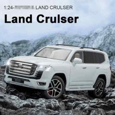 1:24 Toyota Land Crulser LC300 SUV modelo de coche juguete aleación diecast vehículo todoterreno