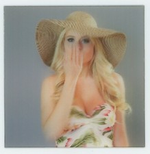 Girl Blowing a Kiss CinemaGraphic Animated Lenticular 3-D Picture Michael Brown 