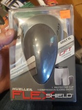 Mueller Flex Shield Protective Cup With Support Shorts Color Grey, Size Adult XL