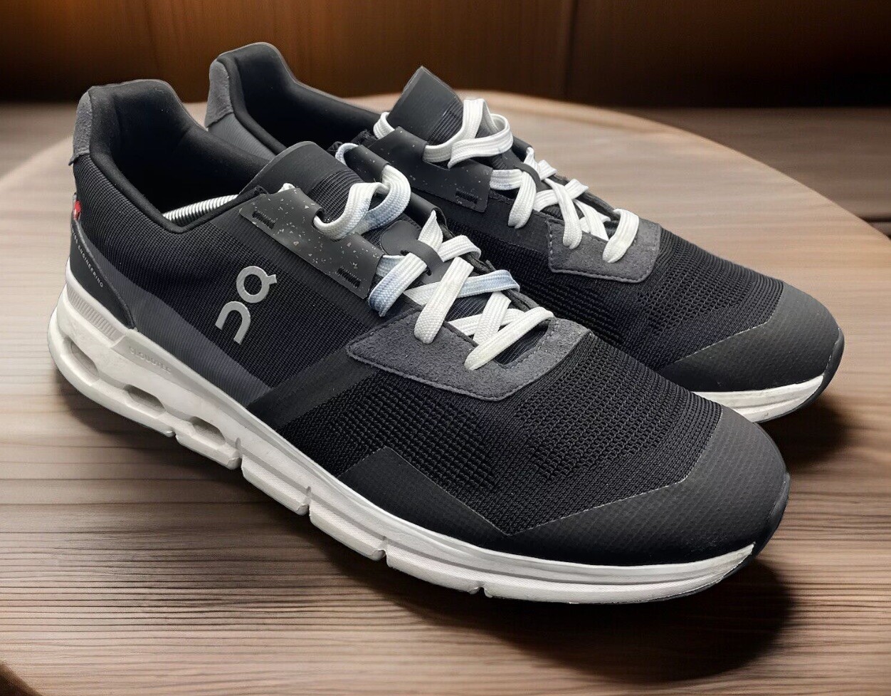On Cloudrift Cloudtec Black White Running Trainin… - image 1