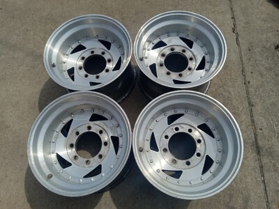 Old Racing Rims Vintage Aluminum American Racing Wheels 16.5x9.75 8x6.5