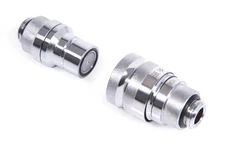 Alphacool Eiszapfen G1/4" M-M Quick Release Coupling Set, Chrome