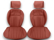 Sitzbezüge Bezüge für Fiat 124 Spider Baujahr 1966-1978 dunkelrot
