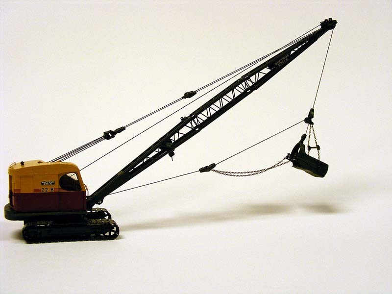 Bucyrus Erie 22B Dragline, Crane, Clam - 1/50 - EMD #T003 - Metal