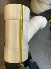 Charlotte 00504 2200 Molded Combo Wye 12"x12"x8" Hub Reducing Sch 40 Made in USA