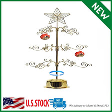 Metal Ornament Display Tree Stand Rotating Hanger 24 Inch Wire Hook Hanging for