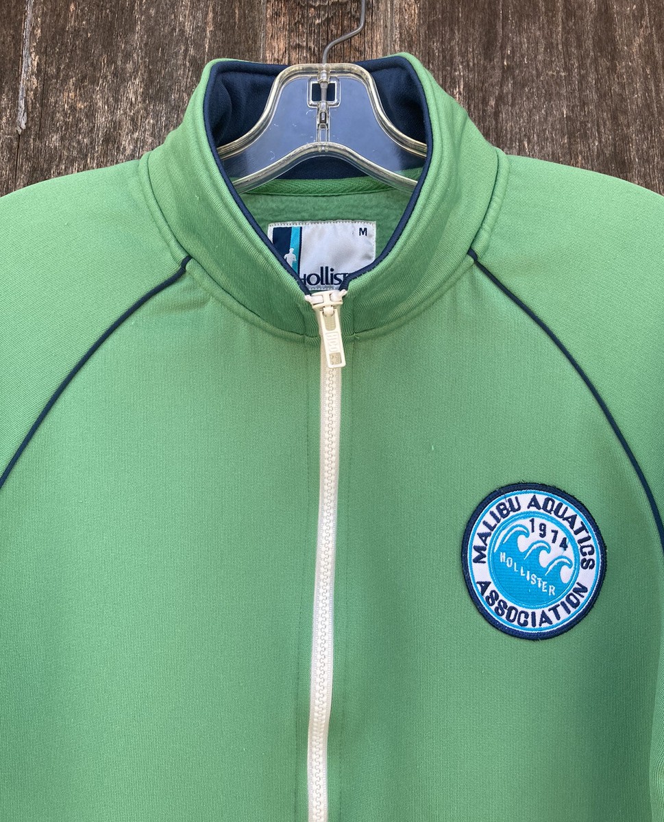 Vintage 70's Hollister Blue Label Running Man Full Zip Men's Track