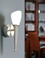 Led Wandleuchte Wandlampe Weiß Nickel Matt Luxus Leuchte Lampe 95748 Eglo