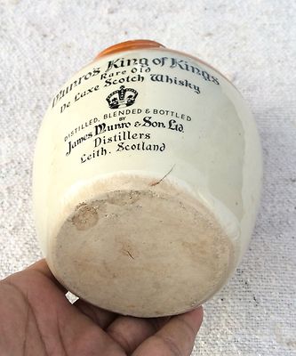 Vintage Old Munros King Of Kings De Luxe Scotch Empty Whisky Jar
