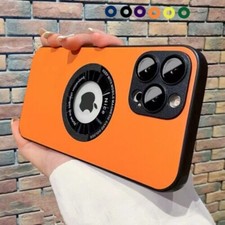For iPhone 14 Pro Max 13 12 Mag Safe Magnetic Leather Case Charging Slim Cover