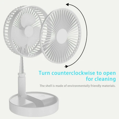 Floor Standing Pedestal Oscillating Electric Rechargeable 3 Speed Cooling Fan AU - Picture 7 of 11