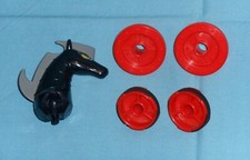 vintage Mego Micronauts ANDROMEDA PARTS LOT 63 head and wheels 